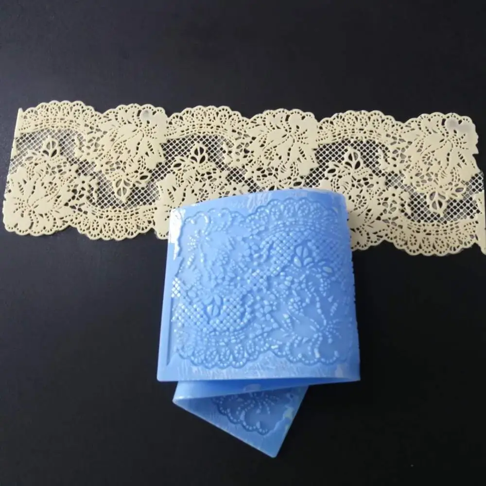 Новинка 100% силиконовые кружевные формы пищевой Фондант и украшения для торта