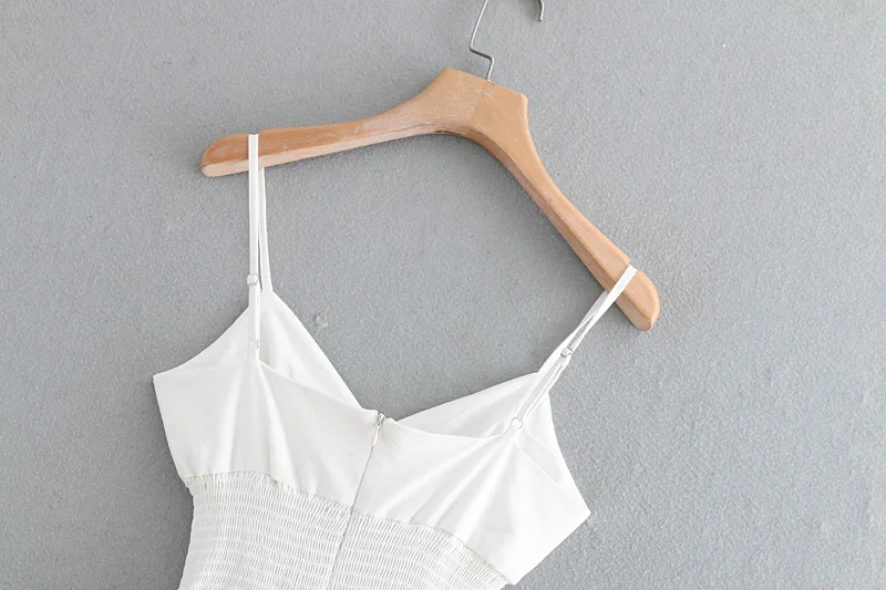 Новинка 2019 женское модное однотонное платье на бретельках с эластичной резинкой