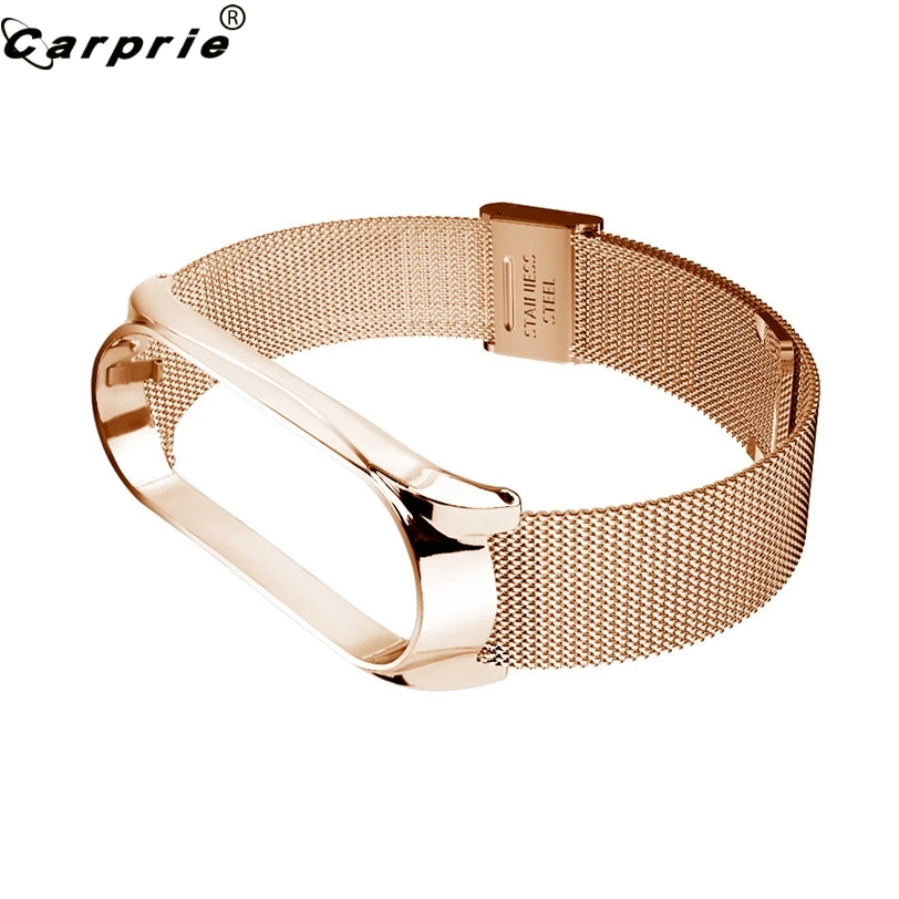 CARPRIE Миланский сетчатый наручный ремешок из нержавеющей стали для Xiaomi Mi Band 3