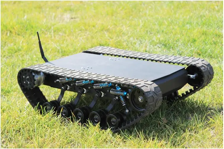 Большая нагрузка RC амортизатор робот гусеничный Танк модель автомобиля шасси с 12