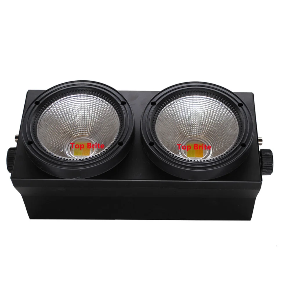 2 шт./лот DHL Доставка 2X100 Вт LED COB Blinder Light глаза сценический светодиодный светильник