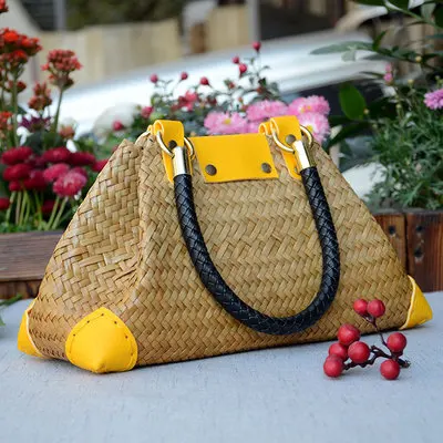 2018 пузырьковый цвет мяч соломенная летняя сумка кружева Богемия модные женские