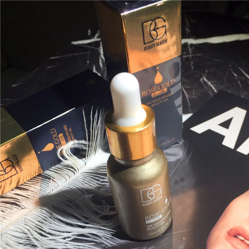 24 k розовое золото Elixir излучающий увлажнитель для лица Уход Увлажняющий Крем эфирное масло основа под макияж основа для макияжа