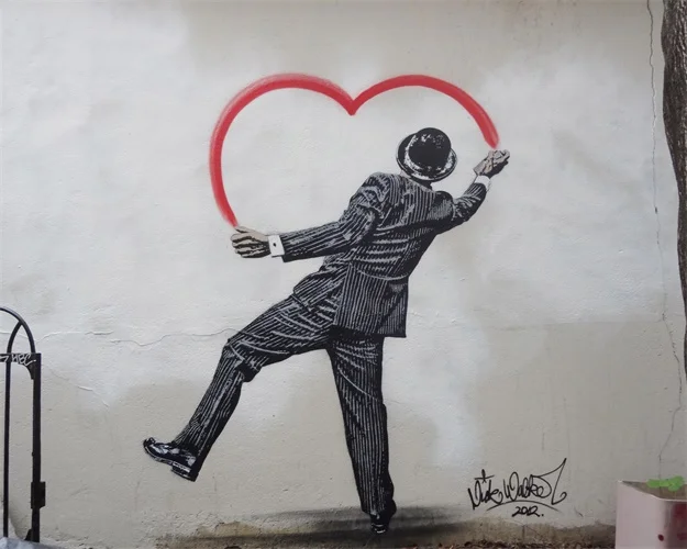 Картина сердце banksy на стену арт Декор холст живопись каллиграфия печати плакатов