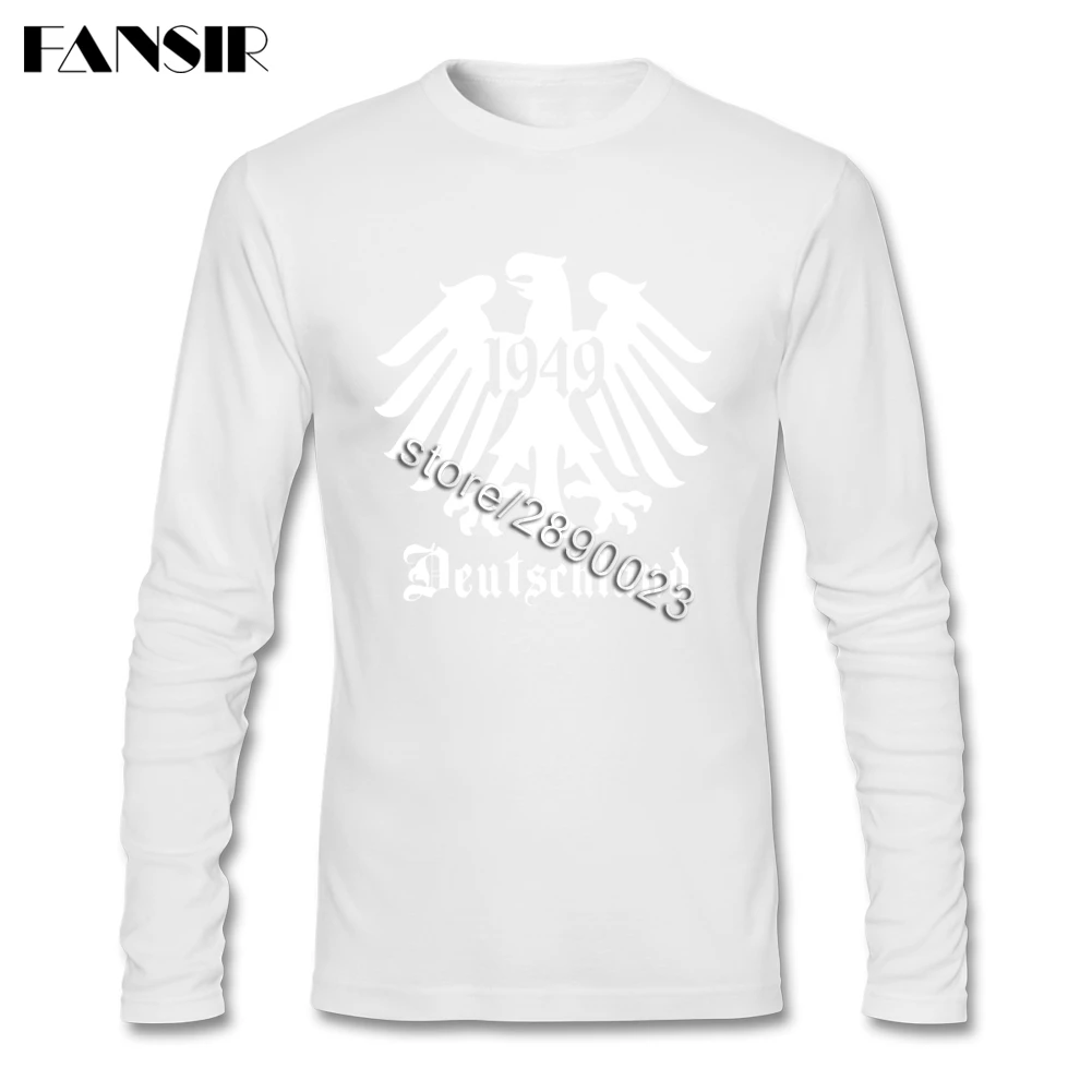 2020 новейшие Футболки Мужские Орел с герба Германии длинными рукавами и круглым