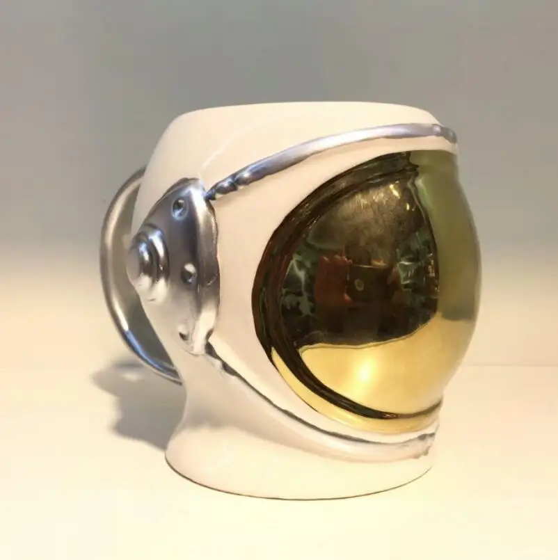 Творческий 3D шлем космонавта Керамика кружка в форме стакана воды Кофе чашка