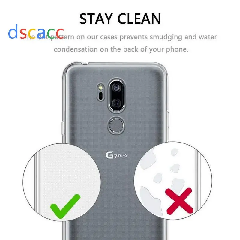 DSCACC высококачественный мягкий ультратонкий прозрачный чехол из ТПУ для LG V40 X Power 3