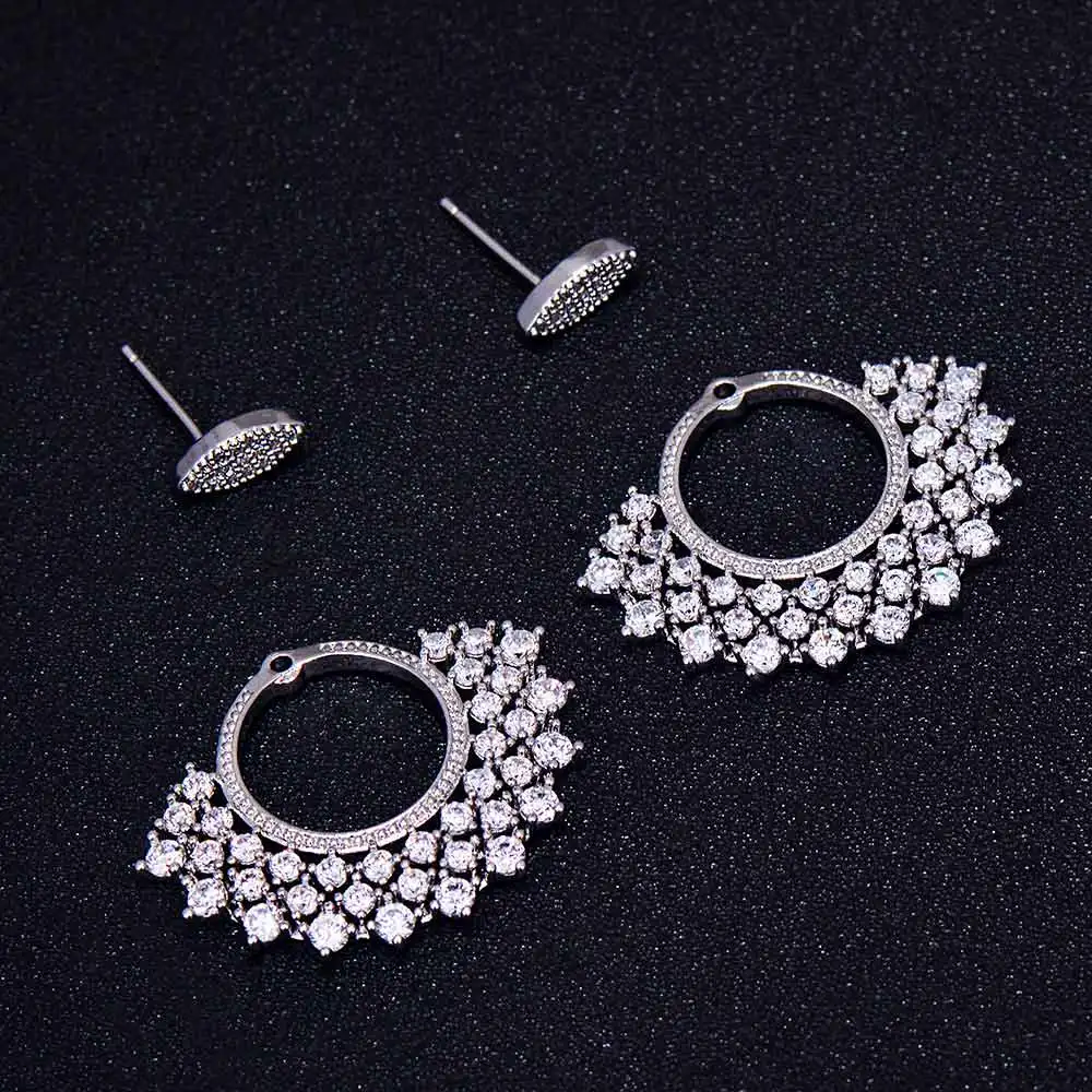 Женские серьги GODKI серьги-гвоздики с фианитом и кристаллами ювелирные изделия |