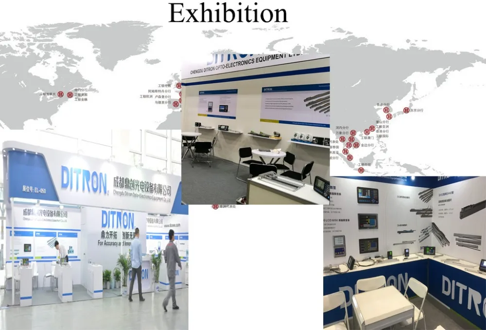 Ditron алюминиевый сплав оптическая линейка Масштаб/энкодер/линейка DC10(50-300 мм)(5um) ttl