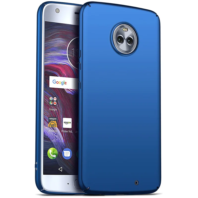 blue Роскошный простой защитный противоударный чехол для телефона Motorola Moto X4, ультра тонкий жесткий чехол из поликарбоната для Moto X4 5,", Чехол - Цвет: blue