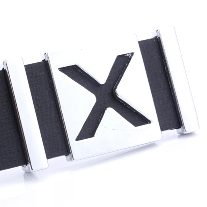 Мужской деловой стиль дизайнерский ремень Мужская гладкая пряжка для ремня