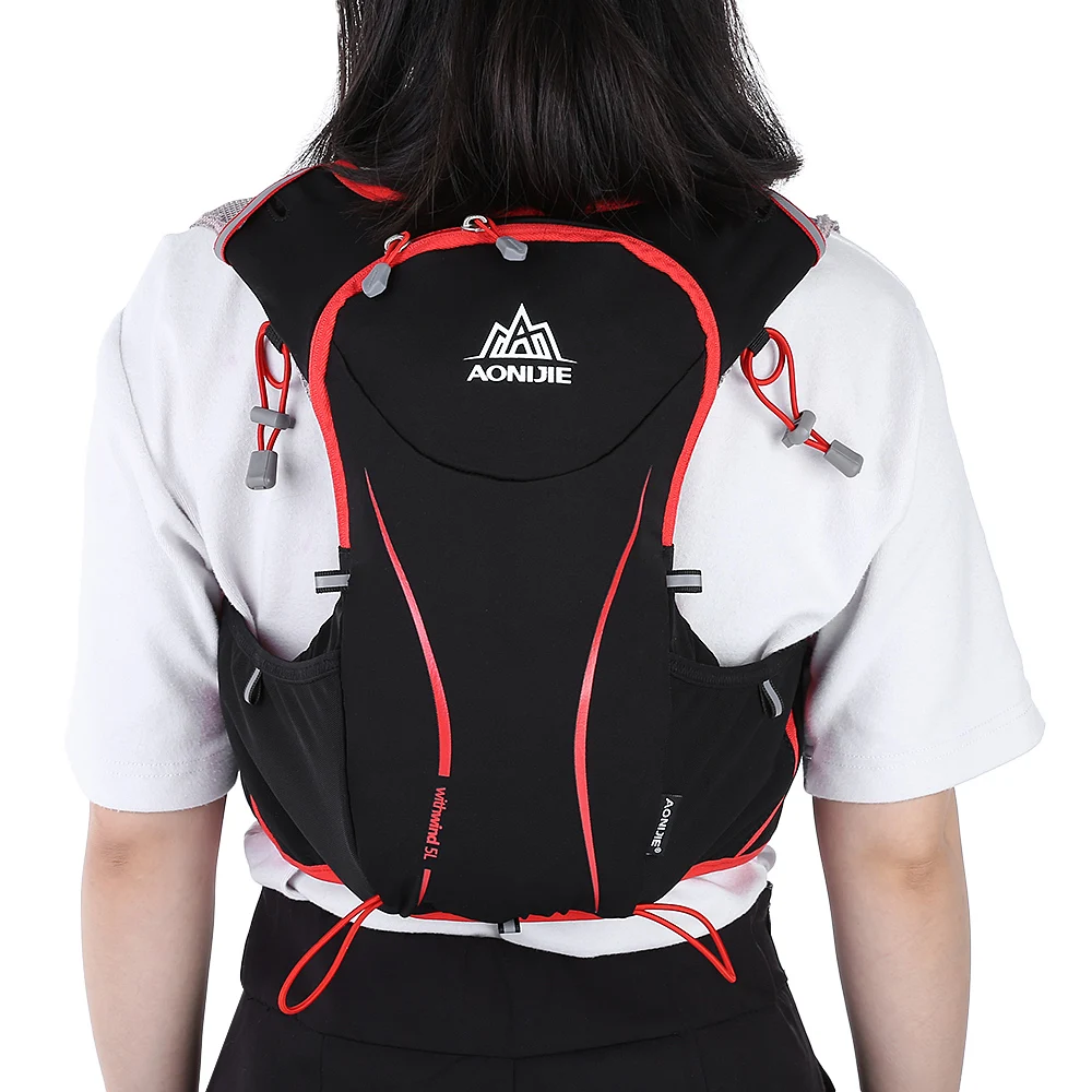 AONIJIE 5L Outdoor Running Bag S/M L/XL Unisex Hydration Backpack Polyester Nylon Hiking Vest Lightweight 2017 NEW | Спорт и