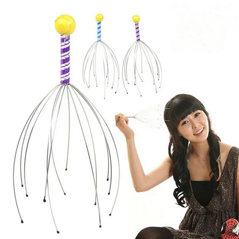 

Удобный массажер для головы, массажер для шеи, осьминога, массажер для головы, массажные инструменты для расслабления, нержавеющая инструкция, облегчение боли, уход за здоровьем