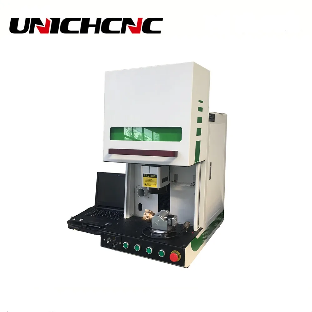 UNICHCNC полное покрытие 1064nm лазерная маркировочная машина/Raycus волоконно