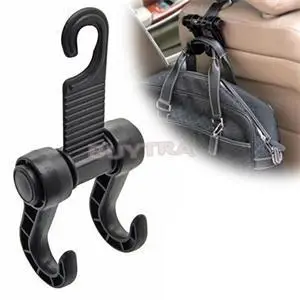 Двойная Вешалка для автомобиля ежедневный держатель крюка покупок крепеж