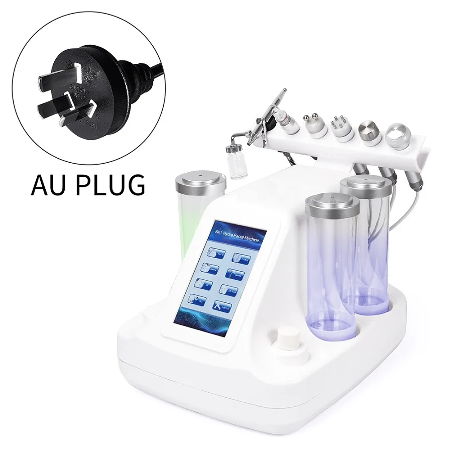 AU PLUG 6 в 1 машина для омоложения кожи лица с пузырьками Mouisture удаление омертвевшей кожи подтяжка Глубокая очистка для салона красоты - Цвет: AU PLUG