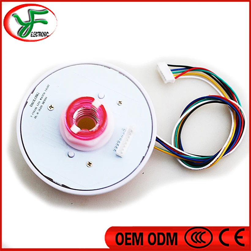 1 шт. 12 В RGB мигает в цикле с 76 мм/80 мм/93 мм подсветкой кнопка для игрушки подарок игра машина кран машина