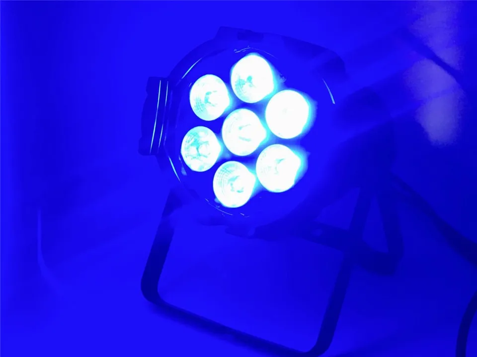 Air box + 4 шт. 7x18 Вт LED par light алюминиевый литой RGBWA UV 6in1 dmx сценический свет