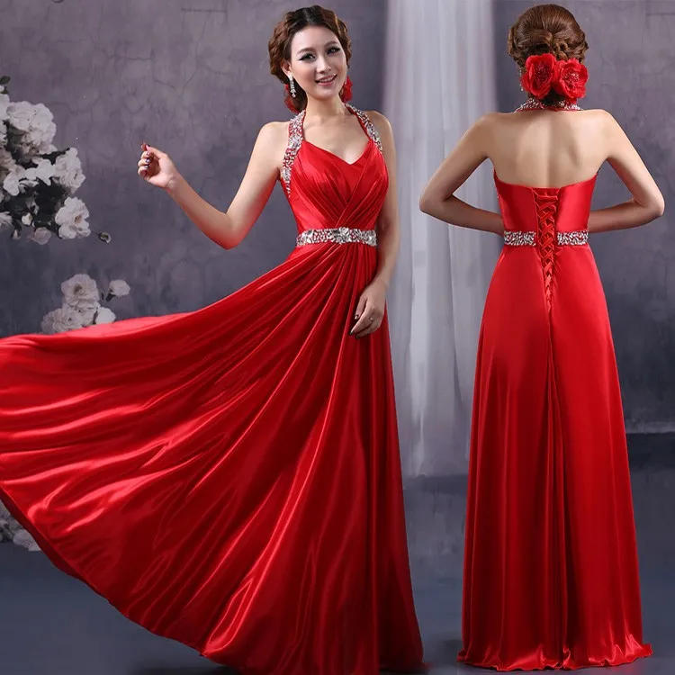 Длинное платье подружки невесты модель 2021 года а-силуэт женские формальные