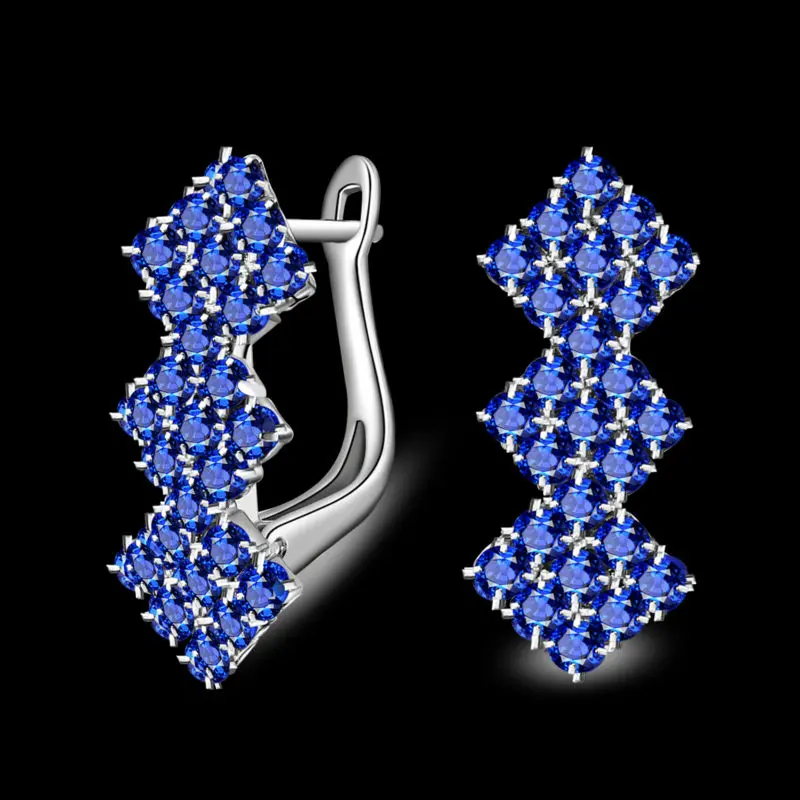 Драгоценности Медь сплав большой обруч серьги проложили роскошь кубического