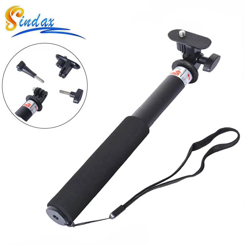 Выдвижная водонепроницаемый GoPro моноподе штатив рубец с адаптер для герой 4 3 Sj4000