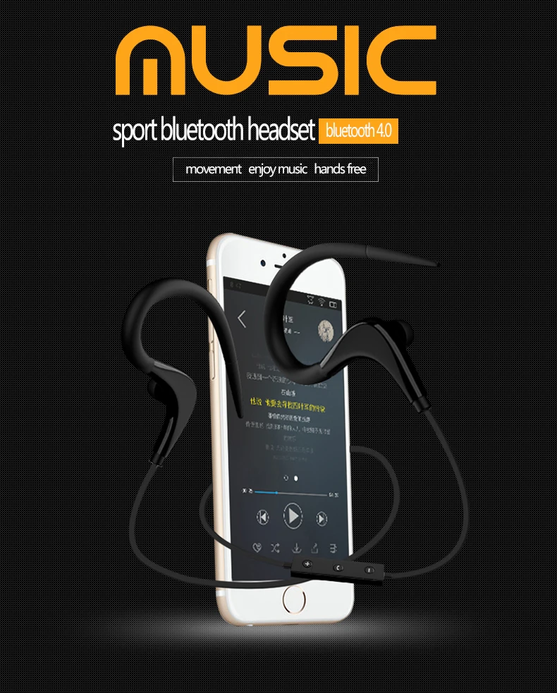 GorSun E55BB Bluetooth 4.1 headset Wireless headphone sports stereo earphone with microphone &amp NFC Free Shipping | Электроника