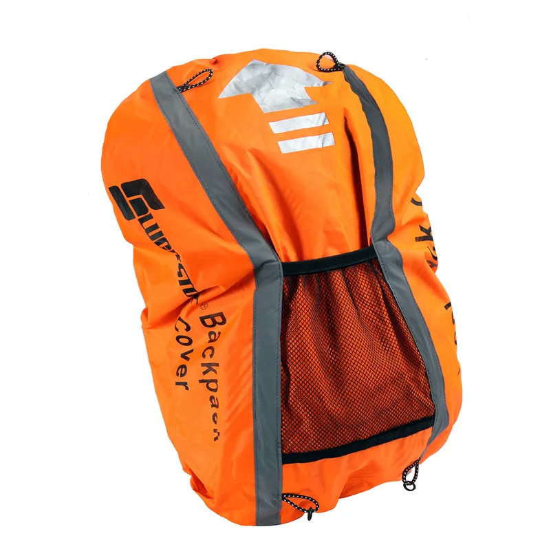 Orange WEST BIKING Водонепроницаемая велосипедная сумка 25-40L велосипедный рюкзак светоотражающий Ciclismo дождевик 40*50 см горные велосипеды сумки дождевик - Цвет: Orange