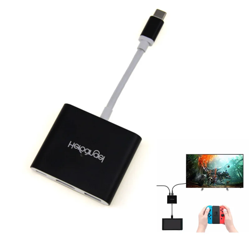 Адаптер для передачи данных Frog HDMI Type C USB-C-HDMI Mini Dock Station HD Transfer ноутбука MacBook Xiaomi |