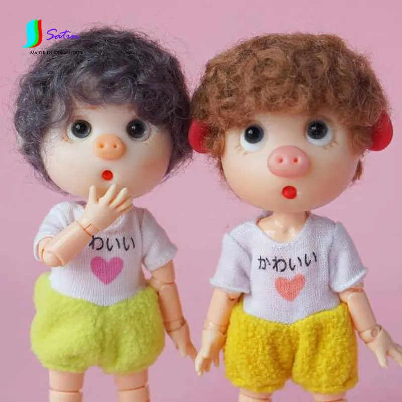 Ob11 одежда для малышей 12 точек Bjd Кукла красивый узел комбинезон с изображением