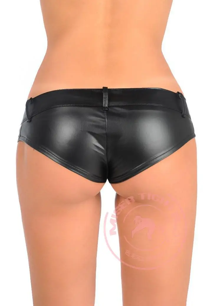 2019 Sexy Hipster Faux Leather Hip crotch Short Hot Women Lady Charm Attractive Matte Black New | Женская одежда