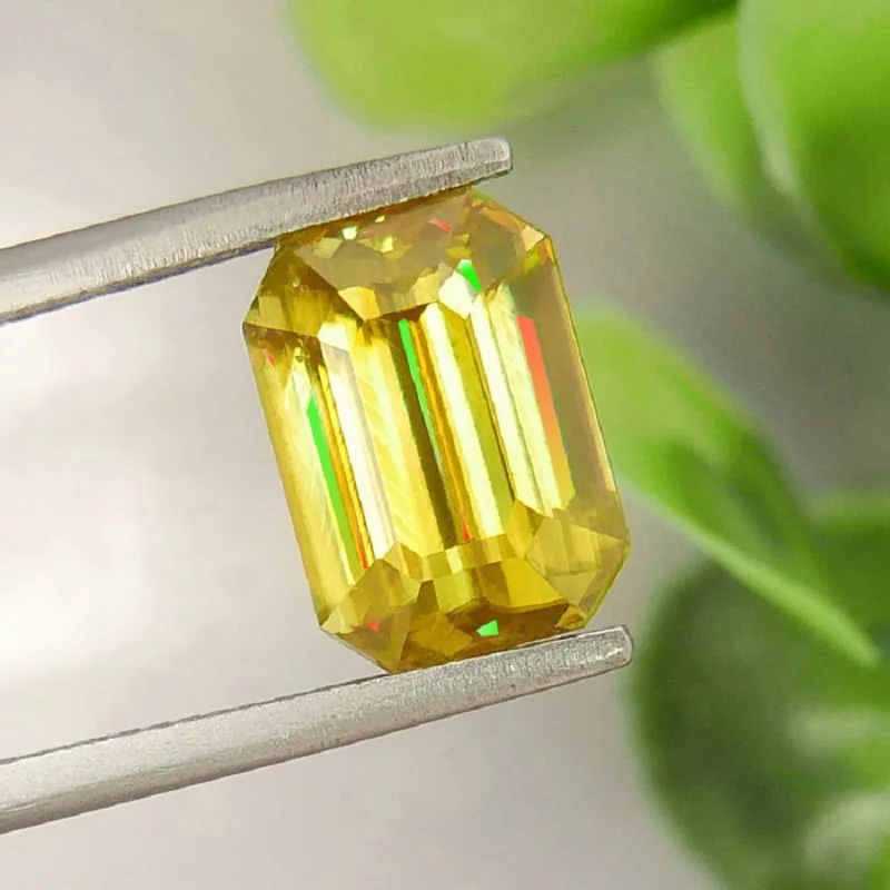 Натуральный драгоценный камень Sphene 7 08 карат 5 А канарский цвет свободный