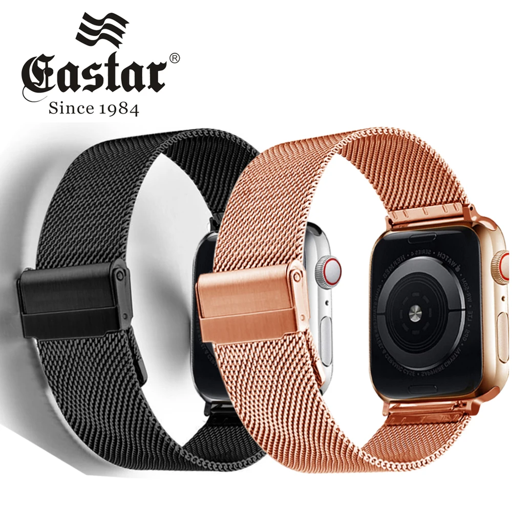 Миланский ремешок для часов Apple Watch 5, 38 мм, 42 мм, нержавеющая сталь, золотистый, для женщин и мужчин, сменный мужской т-браслет, ремешок для iwatch 1, 2, 3, 4