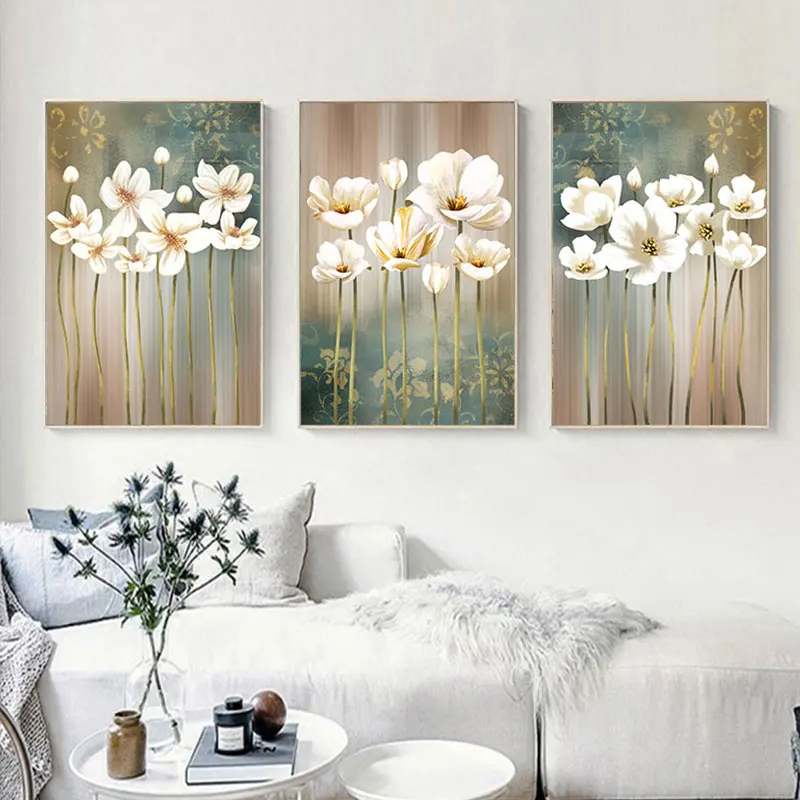 Современный декор растений Скандинавская Настенная картина в стиле ретро