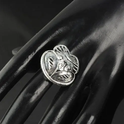 Античный серебряный цвет женские сплав Прекрасный мультфильм кольца в виде