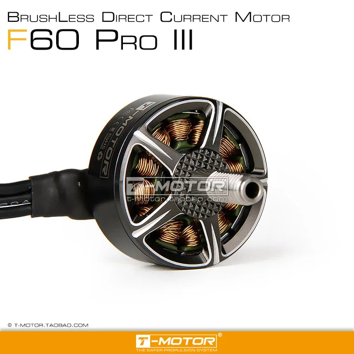 Т-Мотор tмотор F60 PRO III 2207 1750/2500/2700kv бесщеточный Электрический мотор для FPV