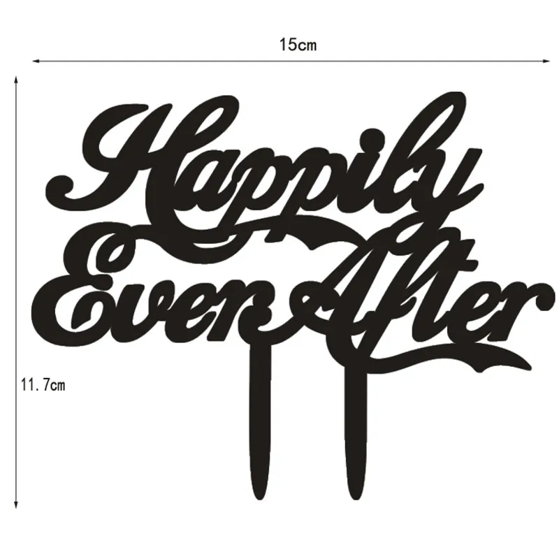 Украшение партии and Свадебные украшения торта топперы с английскими словами Topo