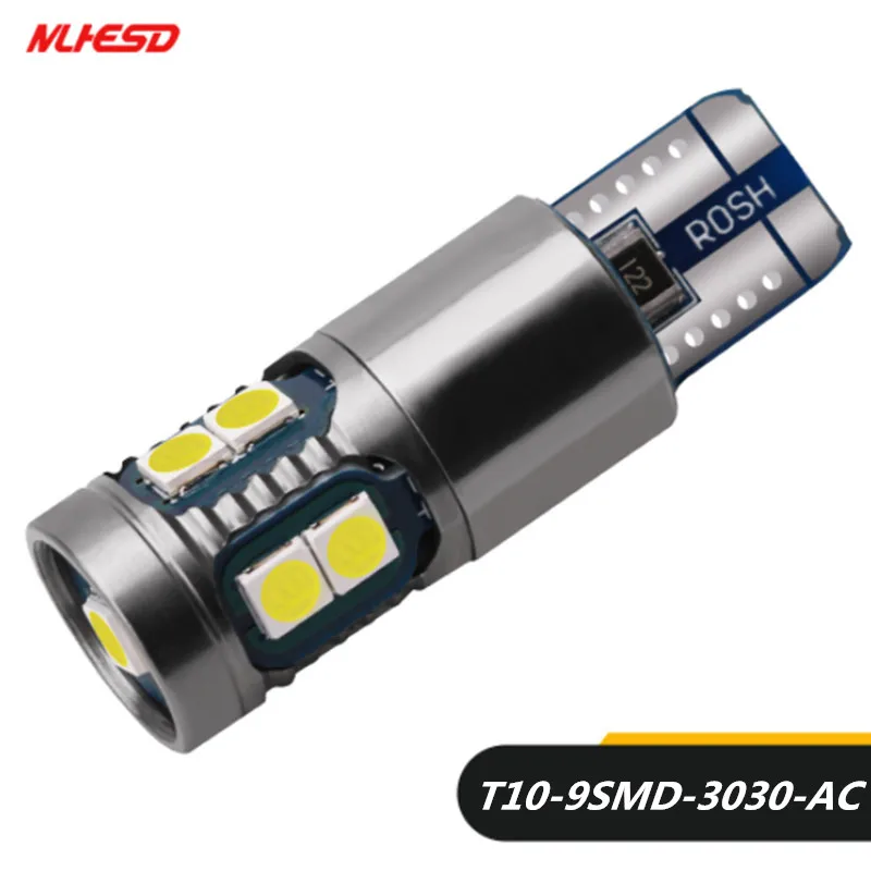 

1 шт. canbus T10 194 268 светодиодные лампы белый 3030 9SMD W5W светодиодный ные лампы задние габаритные огни для парковки 12 в 6000K белый сигнальный фонарь