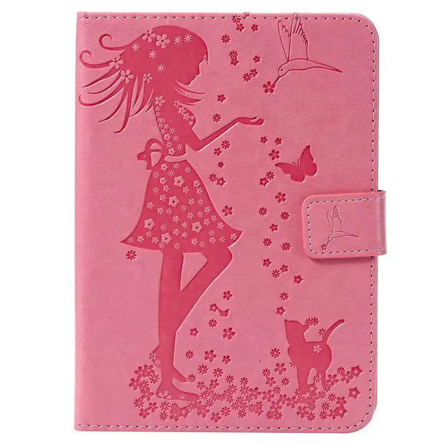 pink Чехол для нового Paperwhite 4 10го поколения, чехол для Amazon Kindle Paperwhite 1, 2, 3, 4, 6 дюймов, Чехол+ пленка+ ручка - Цвет: pink