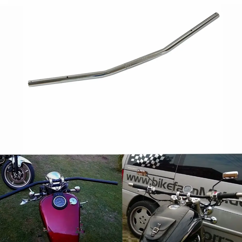 Универсальный мотоцикл черный 7/8 &quot22 мм руль для велосипеда Cruve Bend Cafe Racer Honda Yamaha