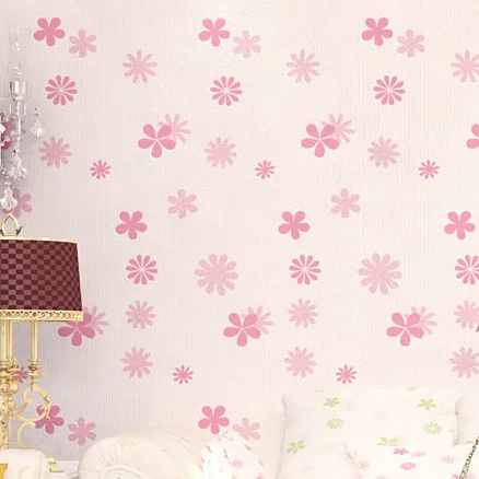 

Korean rural small broken flower non-woven wallpaper bedroom sweet romantic marriage room sitting room background children room