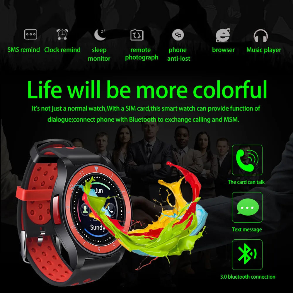 R10 Смарт часы с камерой поддержка sim карты вызов Шагомер Bluetooth Smartwatch для телефона