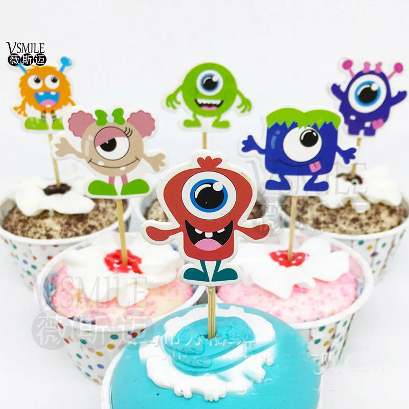 Новый 48 шт Микки Минни Маус Собака воздушный шар Spideman корова Мальчики кекс