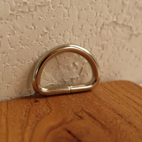 Безникелевый белый DIY ошейник для собаки 2,5 см рукоделие для багажа швейная ручная работа кнопки D Кольцо полукольцо пряжка аксессуары DK-006 - Цвет: Безникелевый белый