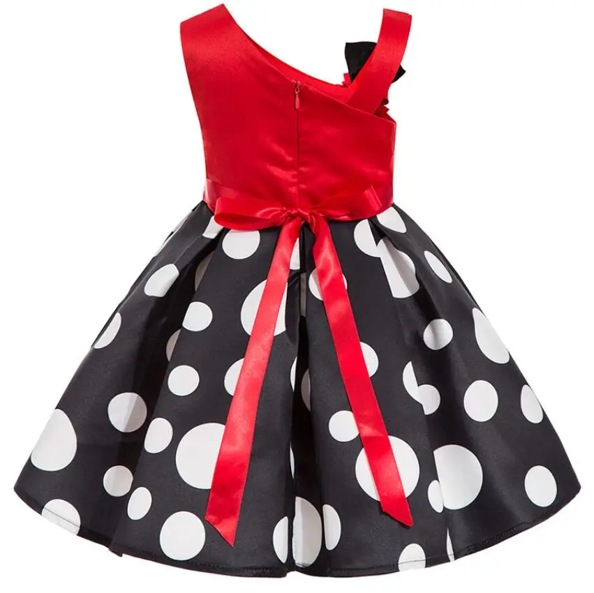 Мода 2018 платье принцессы для девочек детское бальное с цветочным рисунком