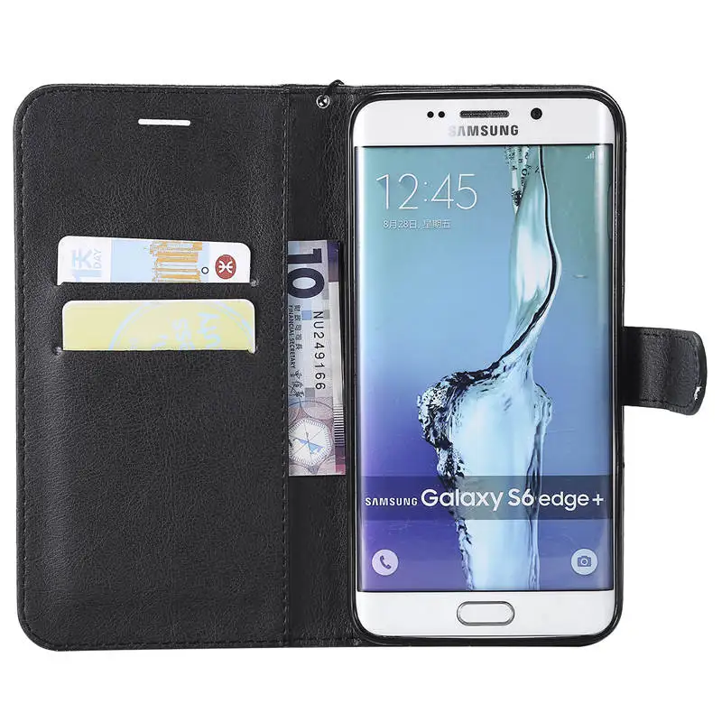 Чехол для Samsung Galaxy S6 Edge Plus из искусственной кожи с откидной крышкой S6edg G928F SM G928FZ