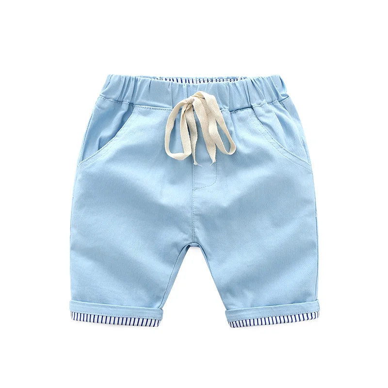 

DE PEACH New Boys Cotton Casual Shorts Pants Summer Kids Beach Pants Baby Boys Clothes Children Knee Length Shorts 3-10Years