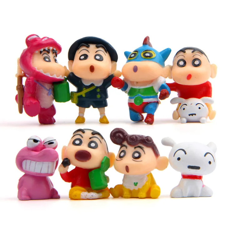 Игрушки 8 шт./компл. ПВХ Crayon Shinchan фигурка игрушка милый Shin Chan Фигурка Модели