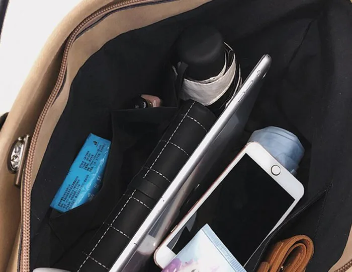 Женская вместительная Повседневная Холщовая Сумка многофункциональная ручная