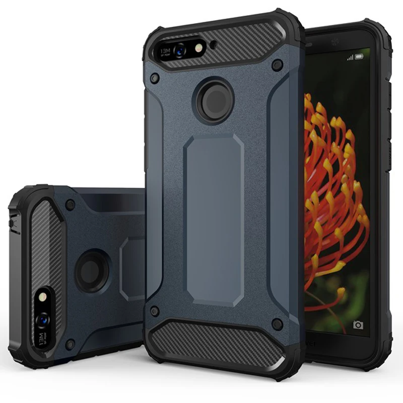 Чехол для huawei Y6 чехол huawei Y6 Prime сверхмощный бронированный бампер ударопрочный жесткий силиконовый чехол для телефона