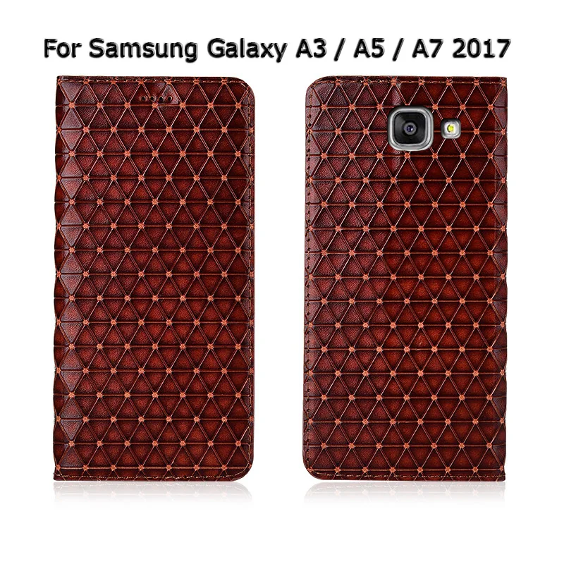 Топ из натуральной кожи чехол для телефона чехол для samsung Galaxy A3 A5 A7 Флип Магнитный кронштейн сумка для карт мобильный чехол для телефона